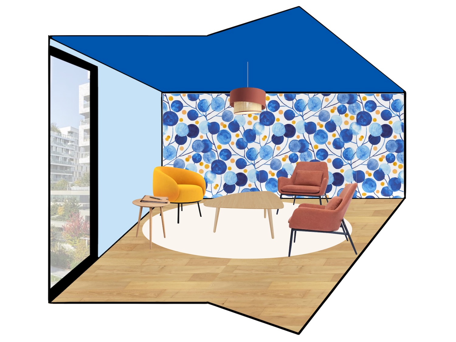 Projet déco aménagement espace médical couleurs