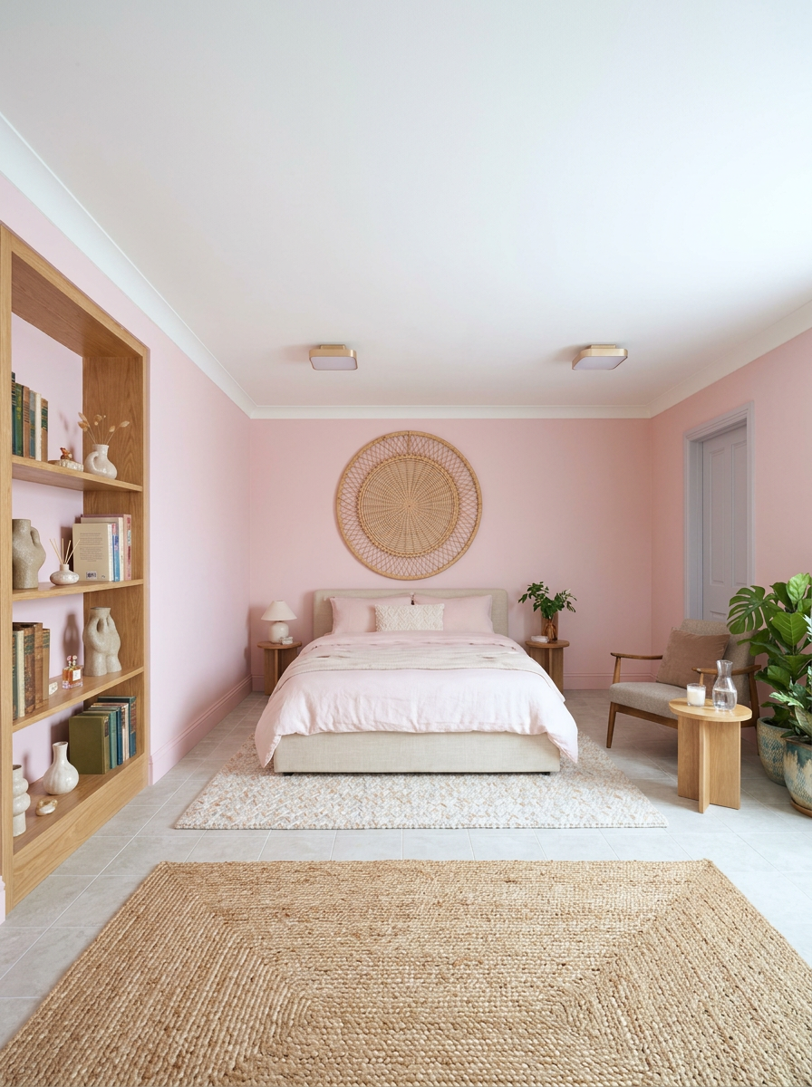 couleur anti-stress chambre rose Baker-Miller décoration intérieur