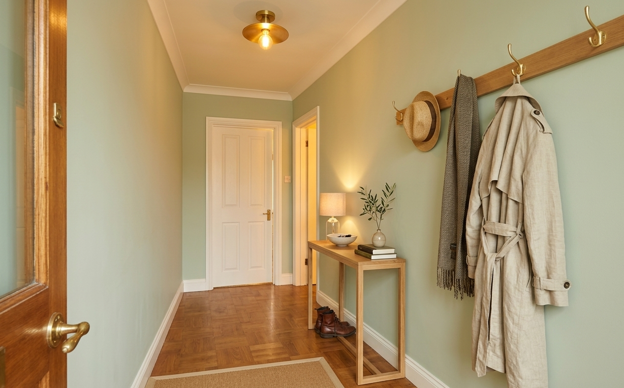 couleur anti-stress entrée vert clair décoration intérieur